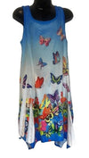 XK2901-1 - Kid's Dress -  Butterly Blue