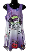 XK2905-4-Cat w/ Glasses - Purple